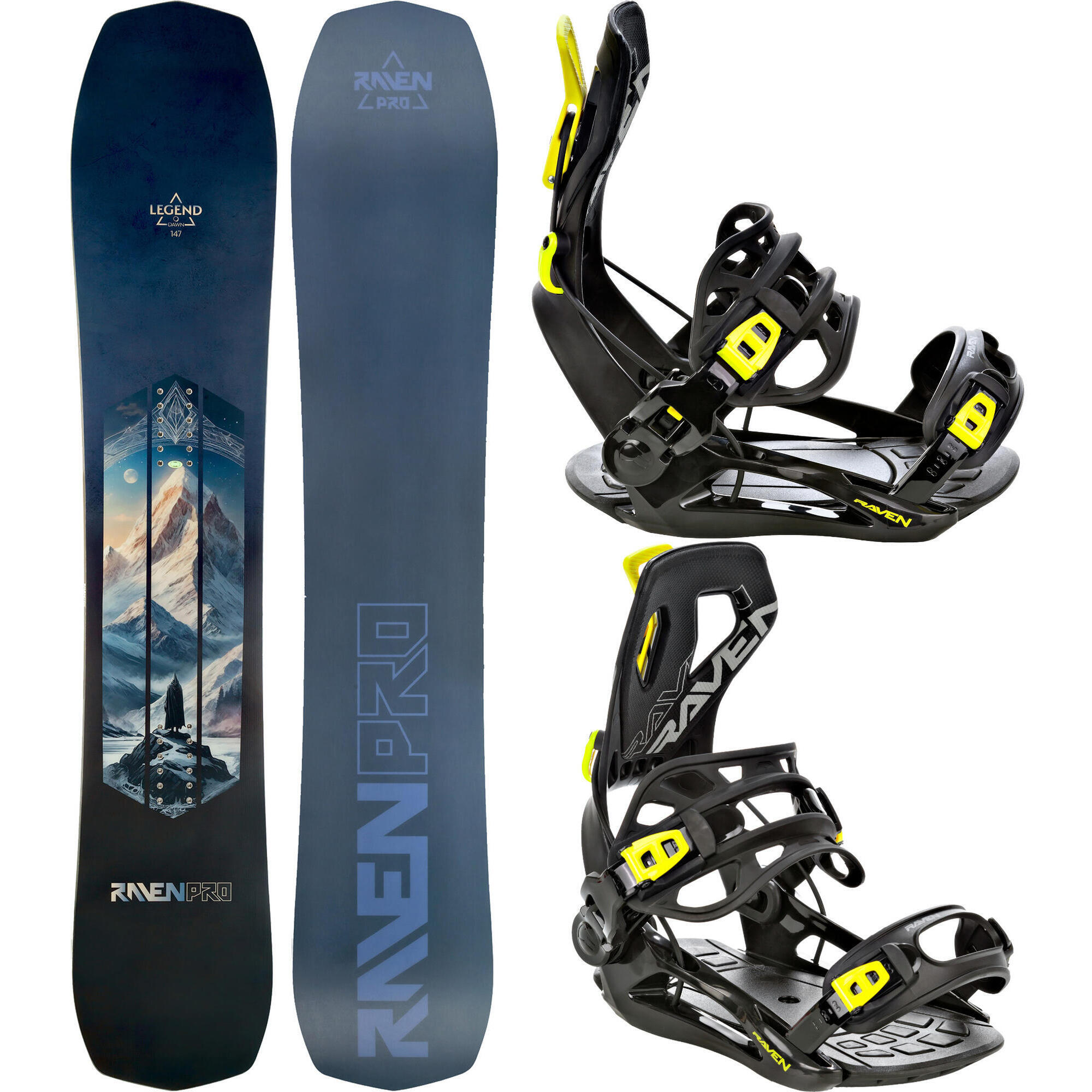 Zestaw Deska snowboardowa Raven PRO Legend + Wiązania Raven FT360
