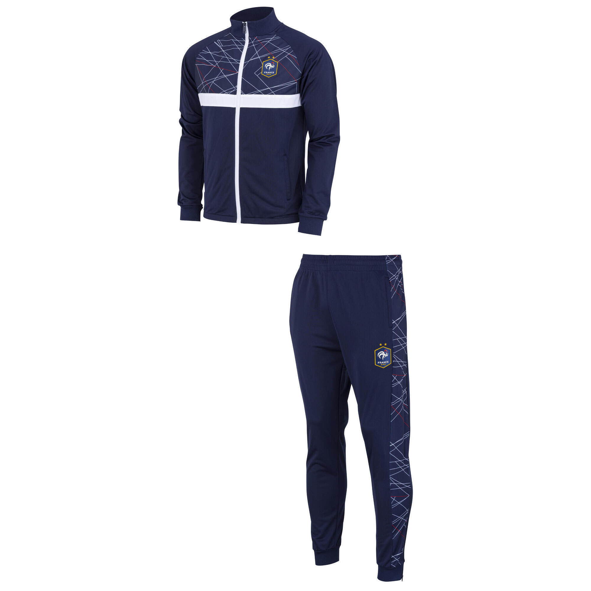Fff - Survêtement Fit Fff - Collection Officielle Equipe De France De Football - Survêtement - Bleu - 40 M - Decathlon