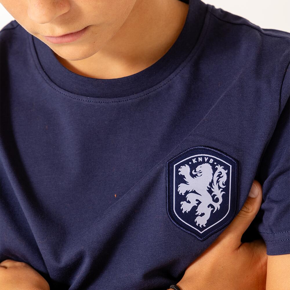 Nederlands Elftal Logo T-shirt Kinderen - Navy Blue 5/7