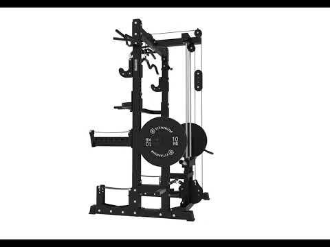 Ultimate Half Rack con Polea Alta y Baja Titanium 5/5