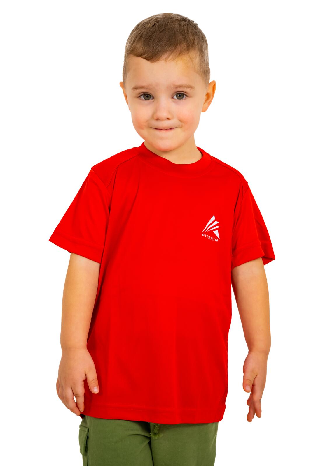 Tricou tehnic Fitskin Rosu Juniori