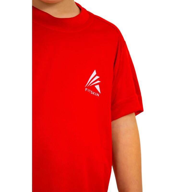 Tricou tehnic Fitskin Rosu Juniori