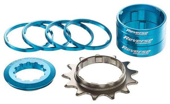 Kit Reverse Single Speed / Pignone 13 Denti Blu
