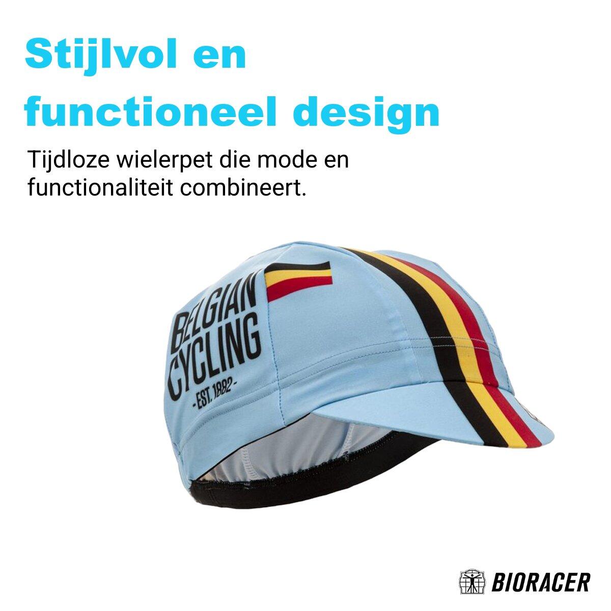 Casquette Cycliste Été Respirante Unisexe - Belgian Cycling Bleu 4/7