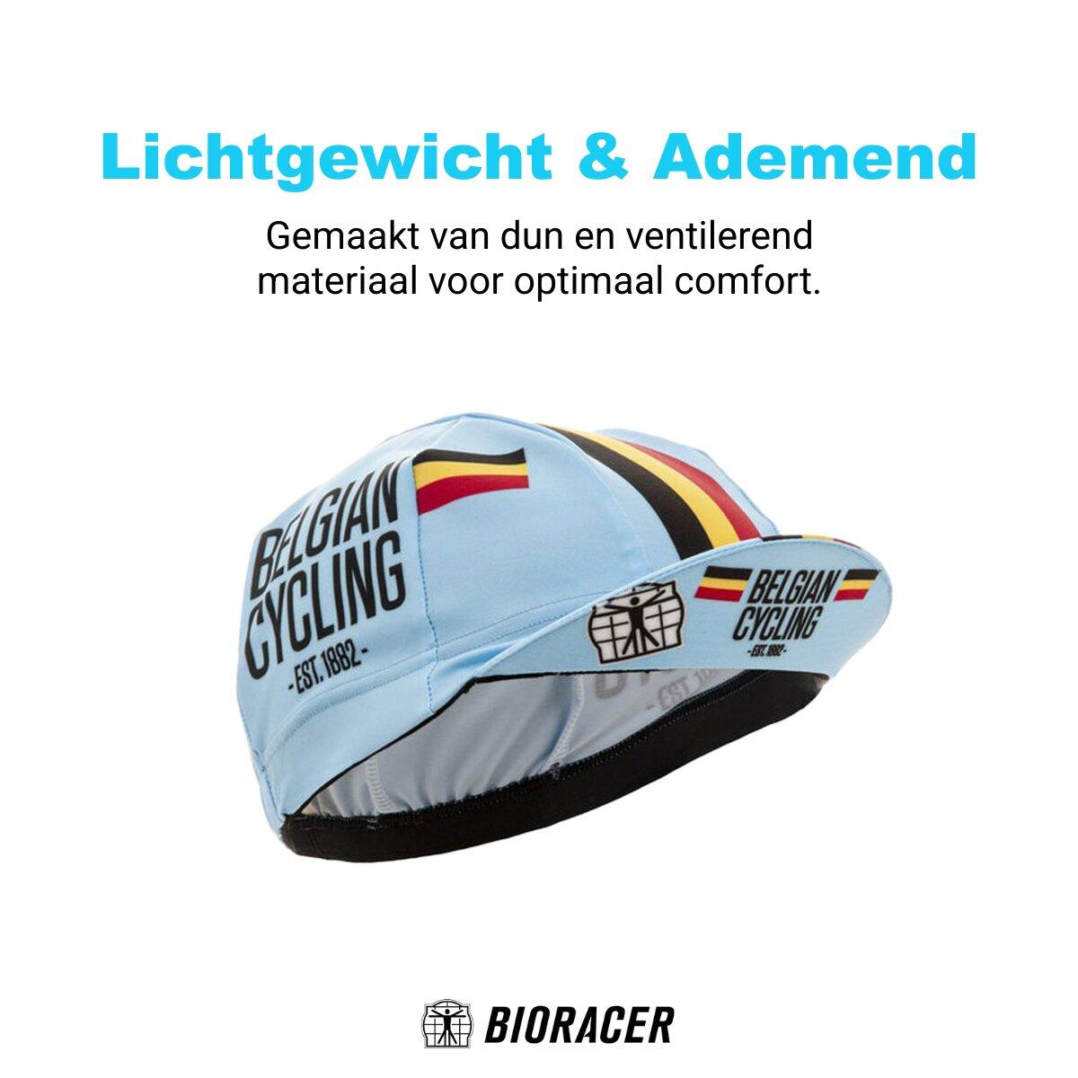 Casquette Cycliste Été Respirante Unisexe - Belgian Cycling Bleu 6/7