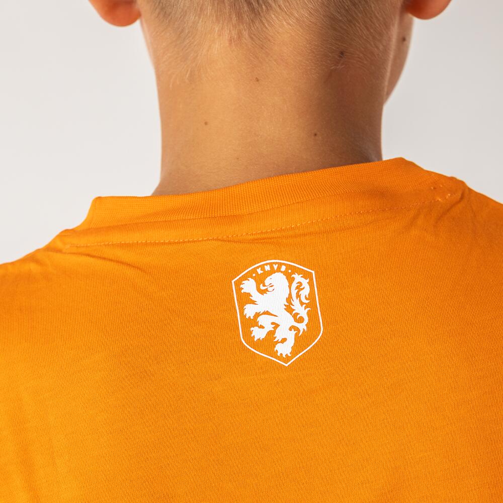 Nederlands Elftal Big Logo T-shirt Kinderen - Oranje 5/6