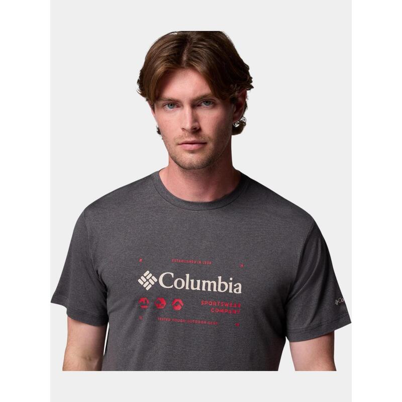 Pánské sportovní tričko Columbia Kwick Hike Graphic SS