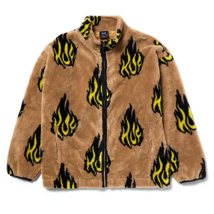 Veste de randonnée HUF Flamin Zip Sherpa Fleece pour homme