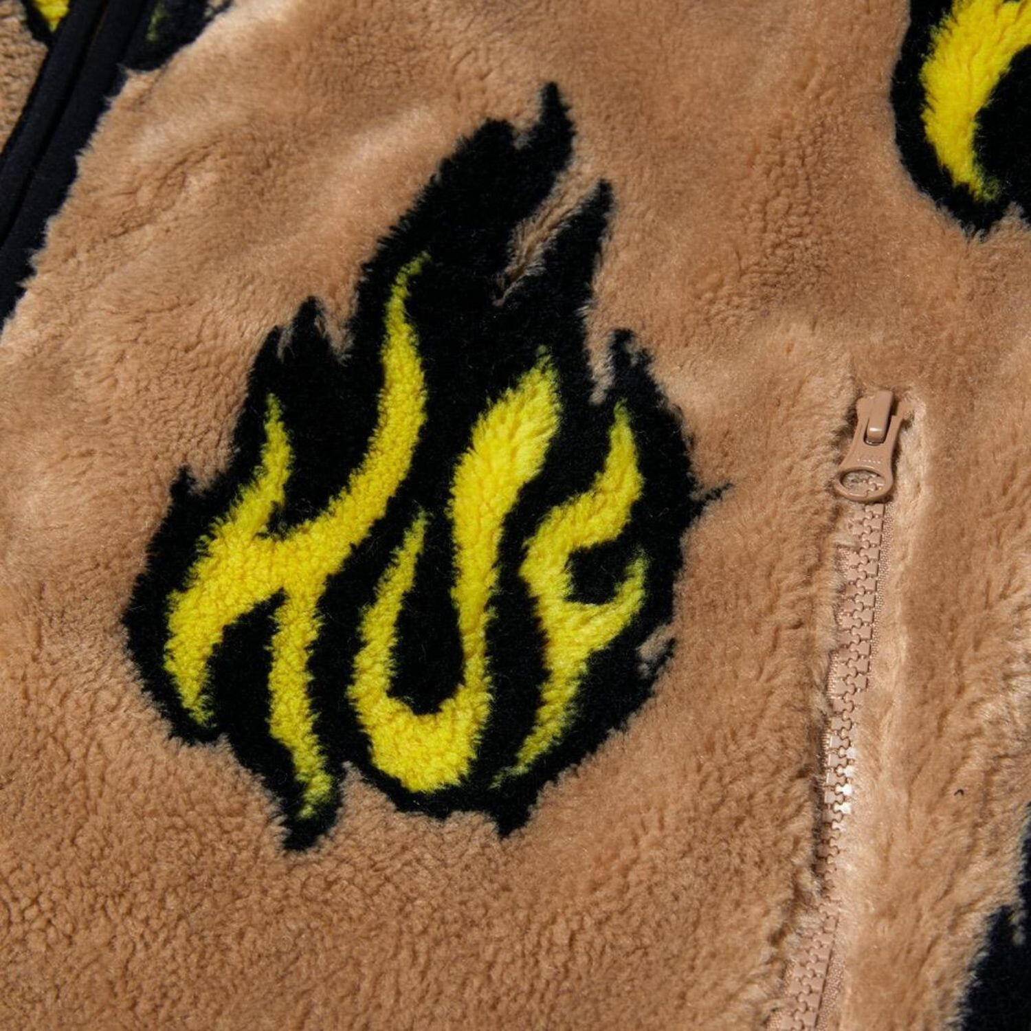 HUF Flamin Zip Sherpa Fleece heren wandeljack 3/5