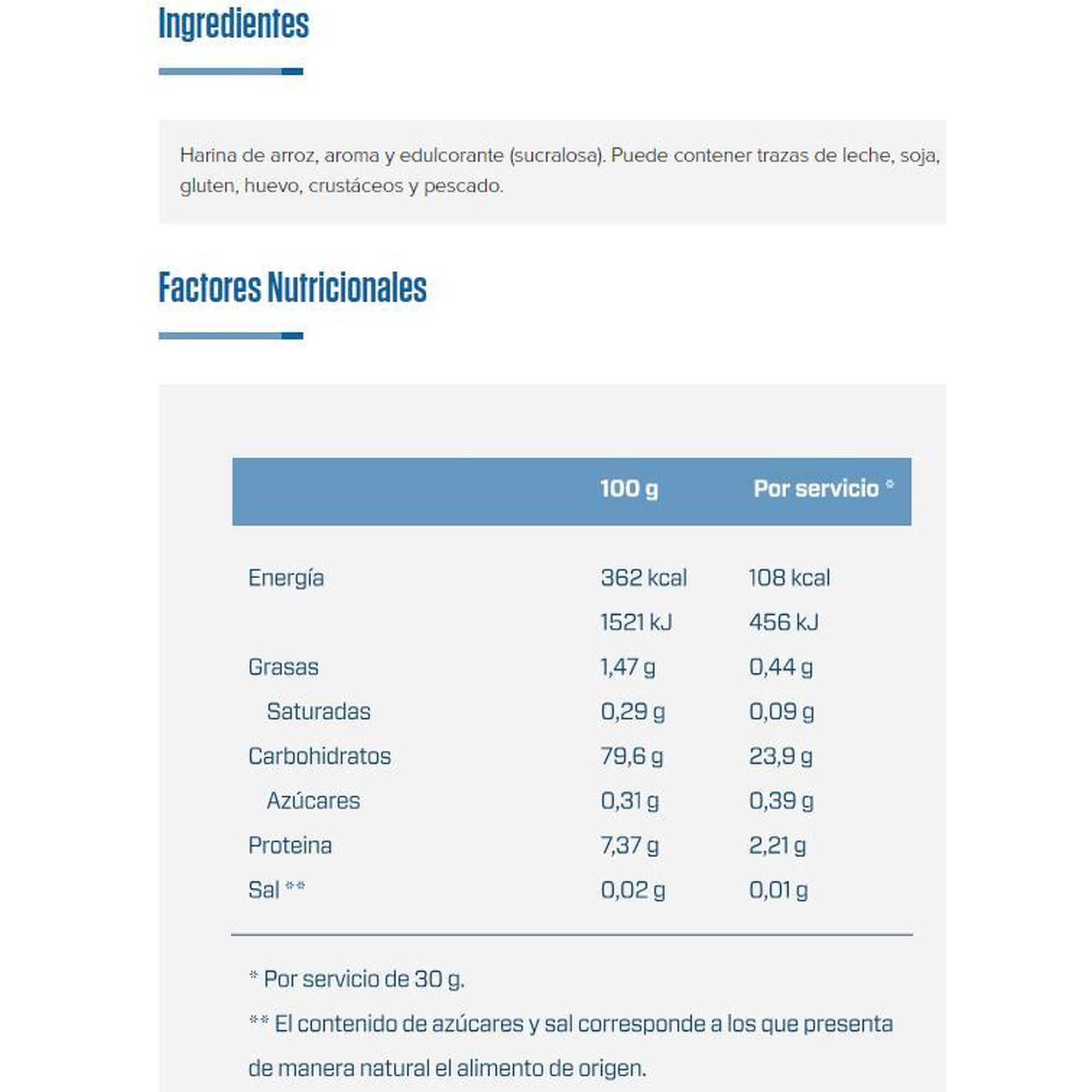 Quamtrax - Crèmes De Riz | Farine De Riz Instantanée (2kg) | Cookies Et Cream - Vitamines - No Size - Decathlon