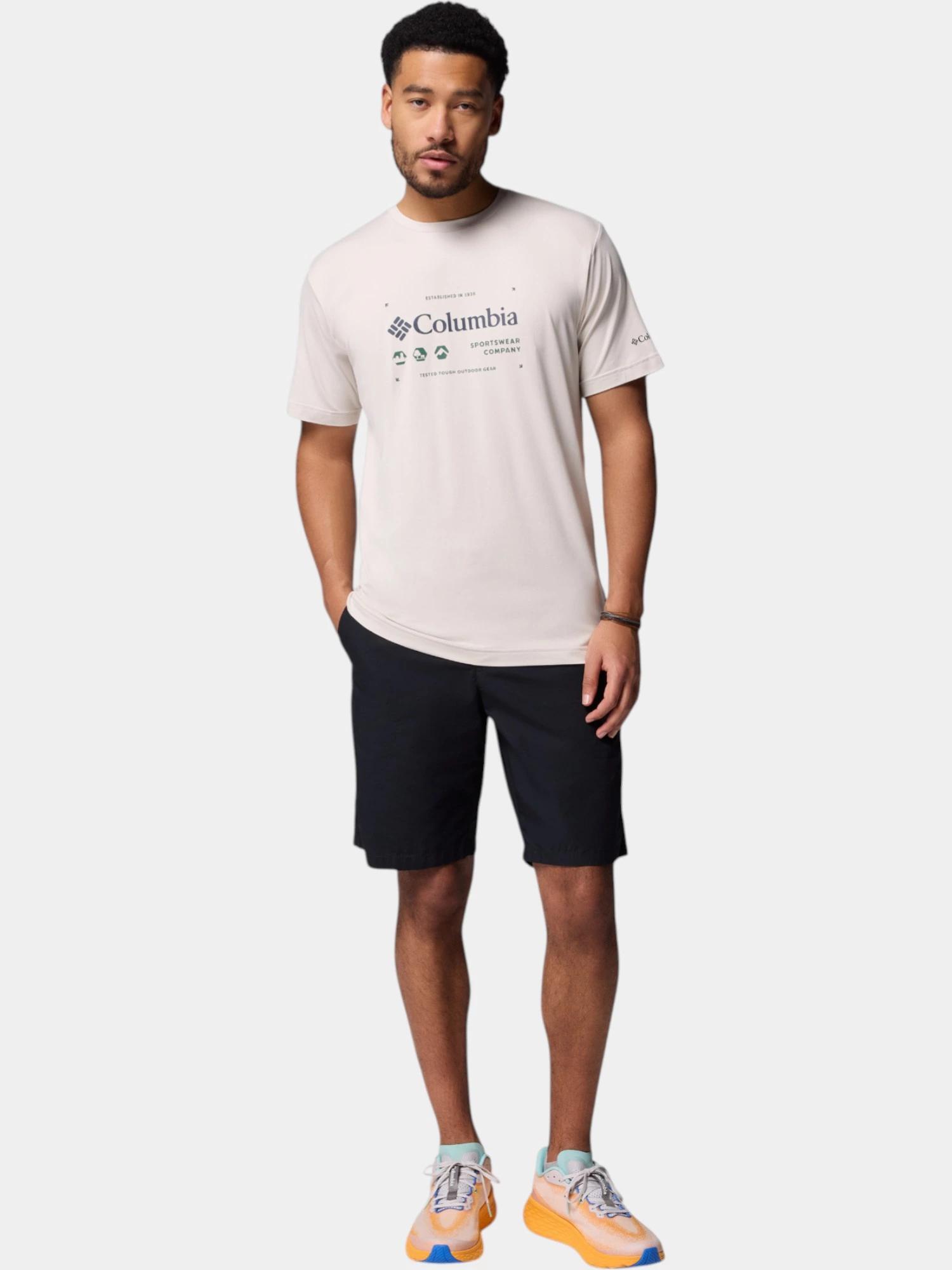 Pánské sportovní tričko Columbia Kwick Hike Graphic SS 4/7