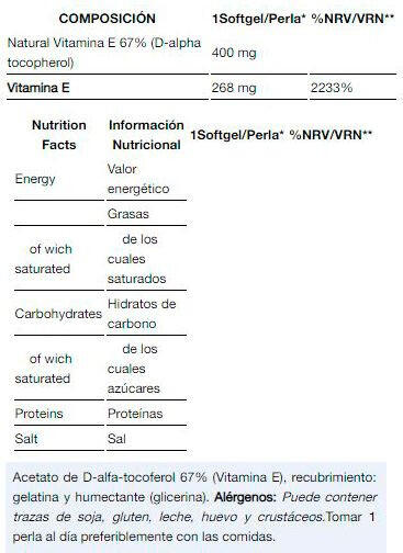 Vitamine e 400iu - 60 gelcaps de Quamtrax 3/4