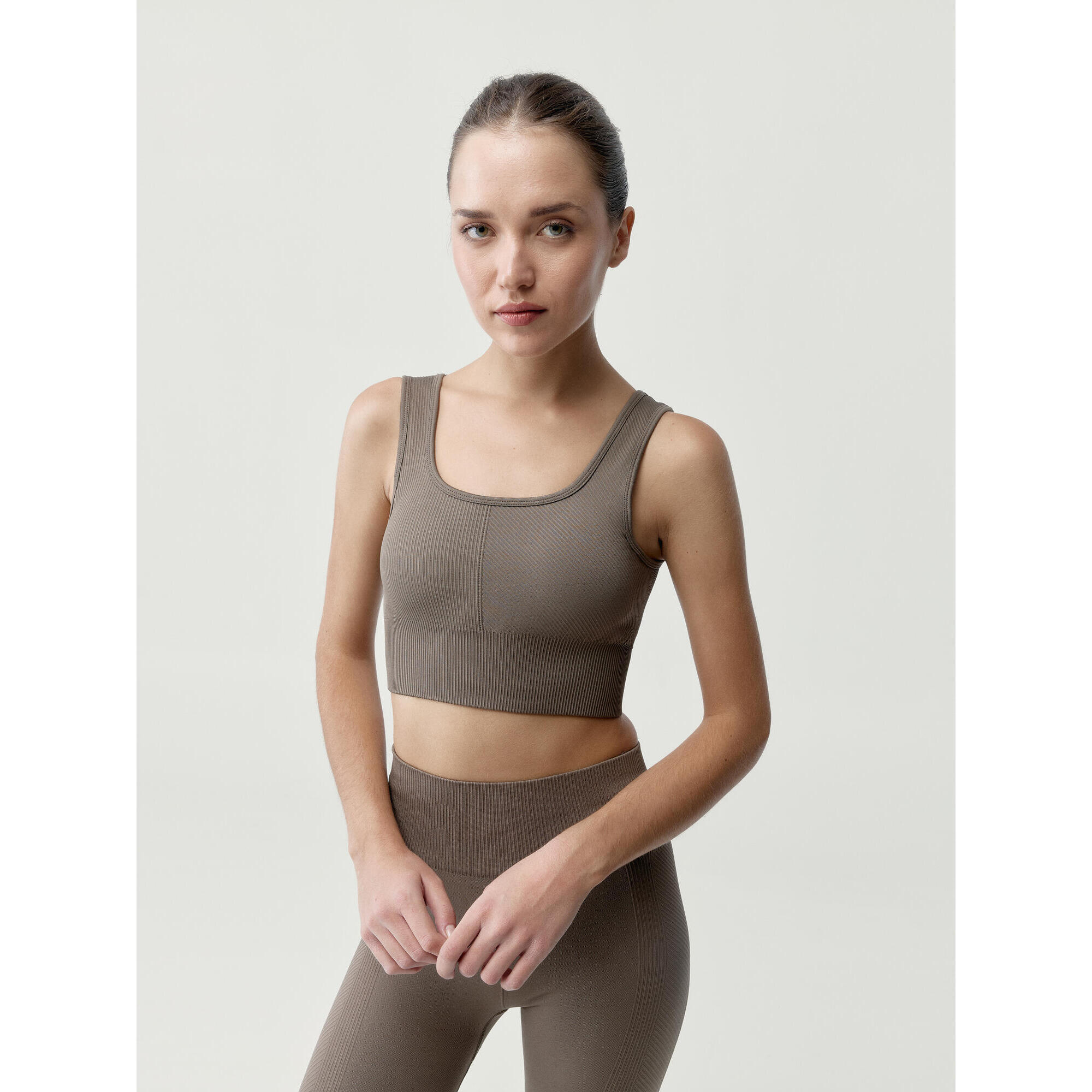 Born Living Yoga - Soutien Gorge De Sport De Sport Idara - Brassière - Beige|marron - 42 M/l - Decathlon