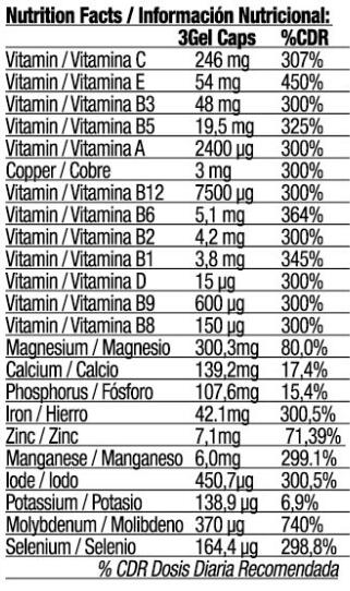 Quamtrax Essentials Multi Vitamineral 60 caps 2/3