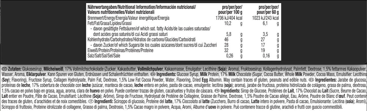 Weider 32% Protein Bar (12x60g) Chocolate - Repen - Eiwit Repen 3/3