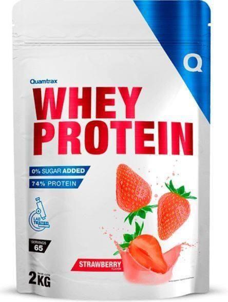 Wei-eiwit - 2 kg aardbei Quamtrax 2/4