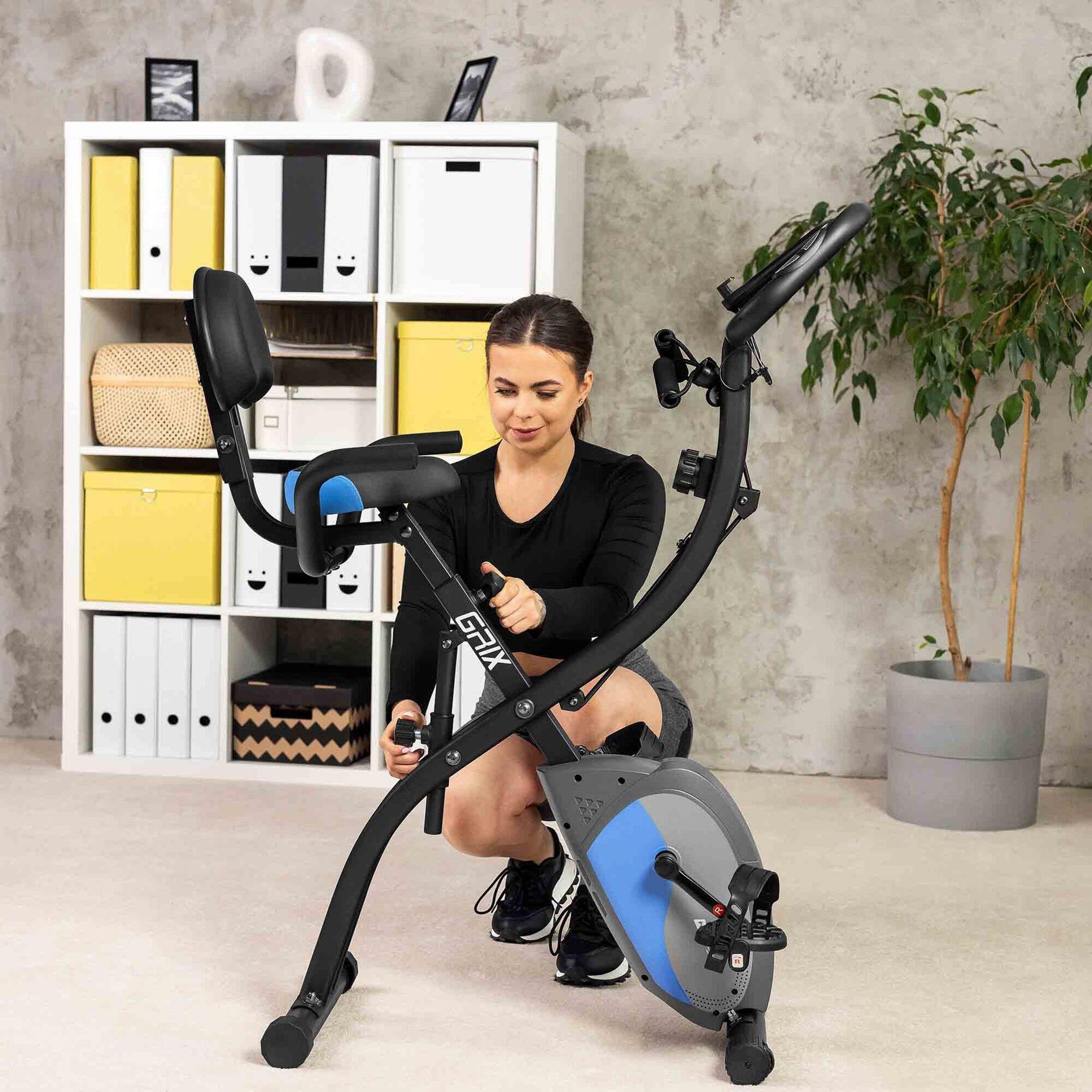 Vélo d'appartement pliable Xbike, résistance magnétique Hop-Sport HS-3010X Grix 7/7