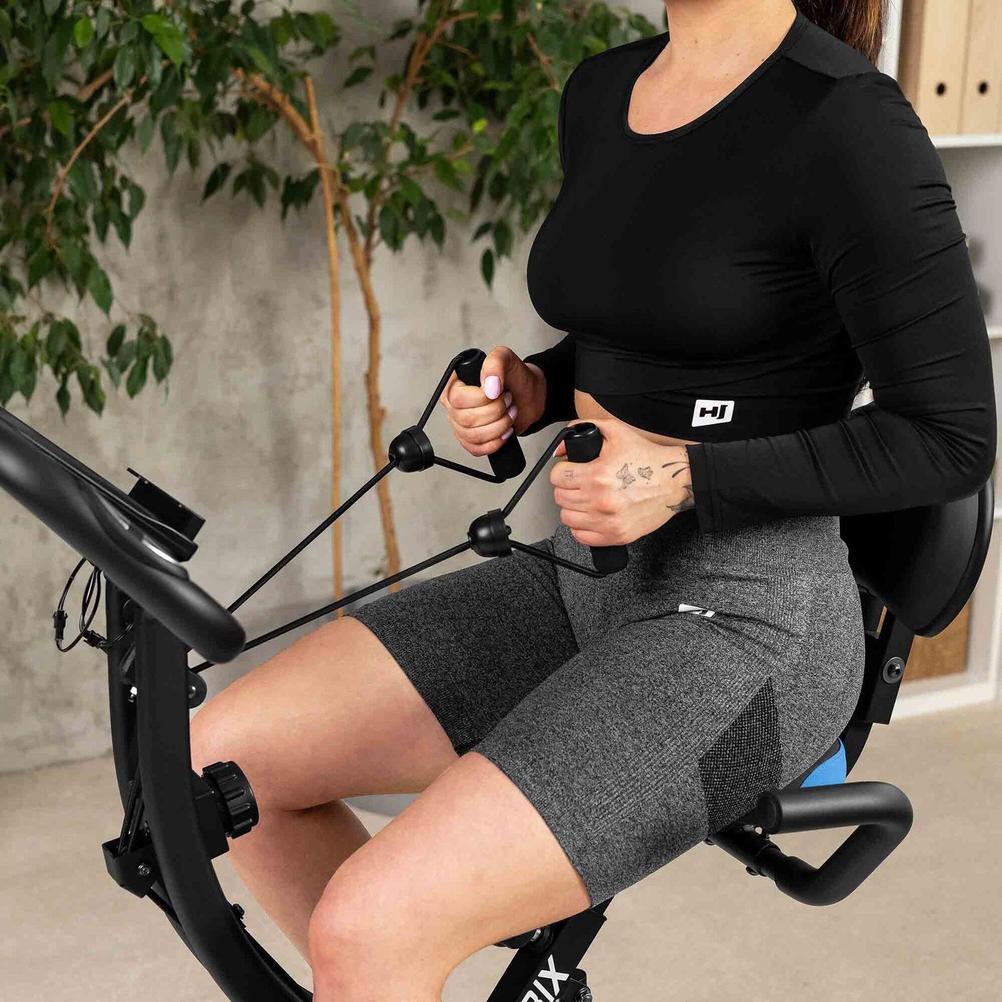 Vélo d'appartement pliable Xbike, résistance magnétique Hop-Sport HS-3010X Grix 4/7