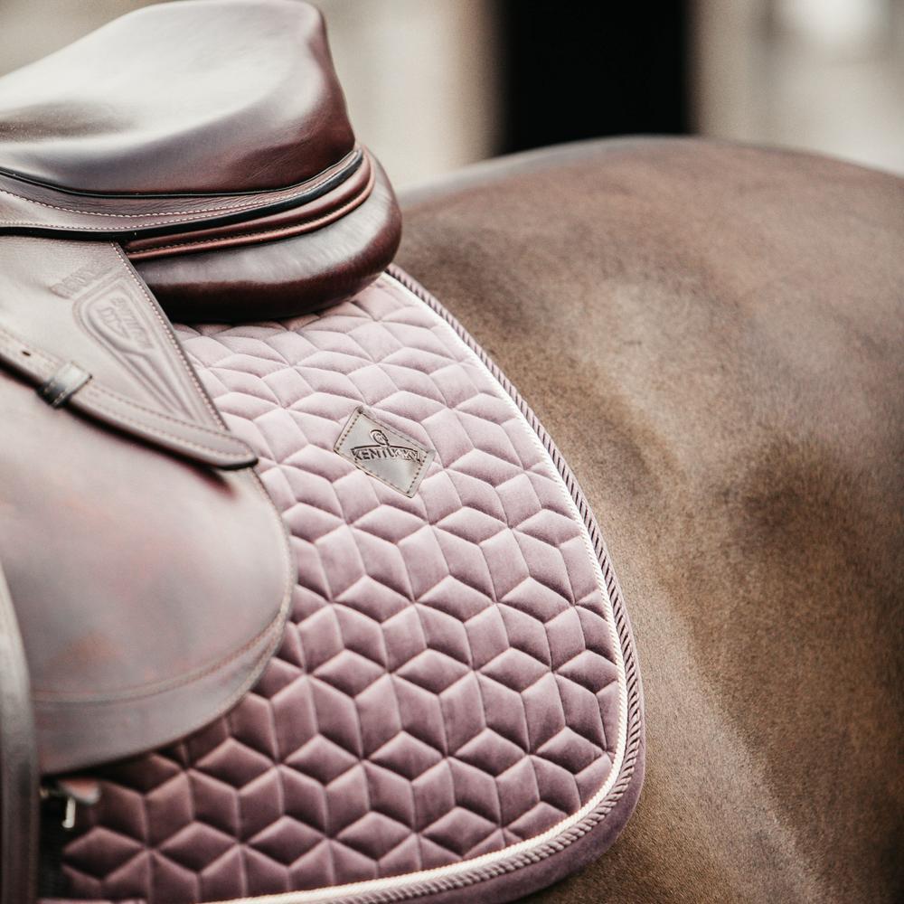 Tapis de selle velours violet clair 3/7