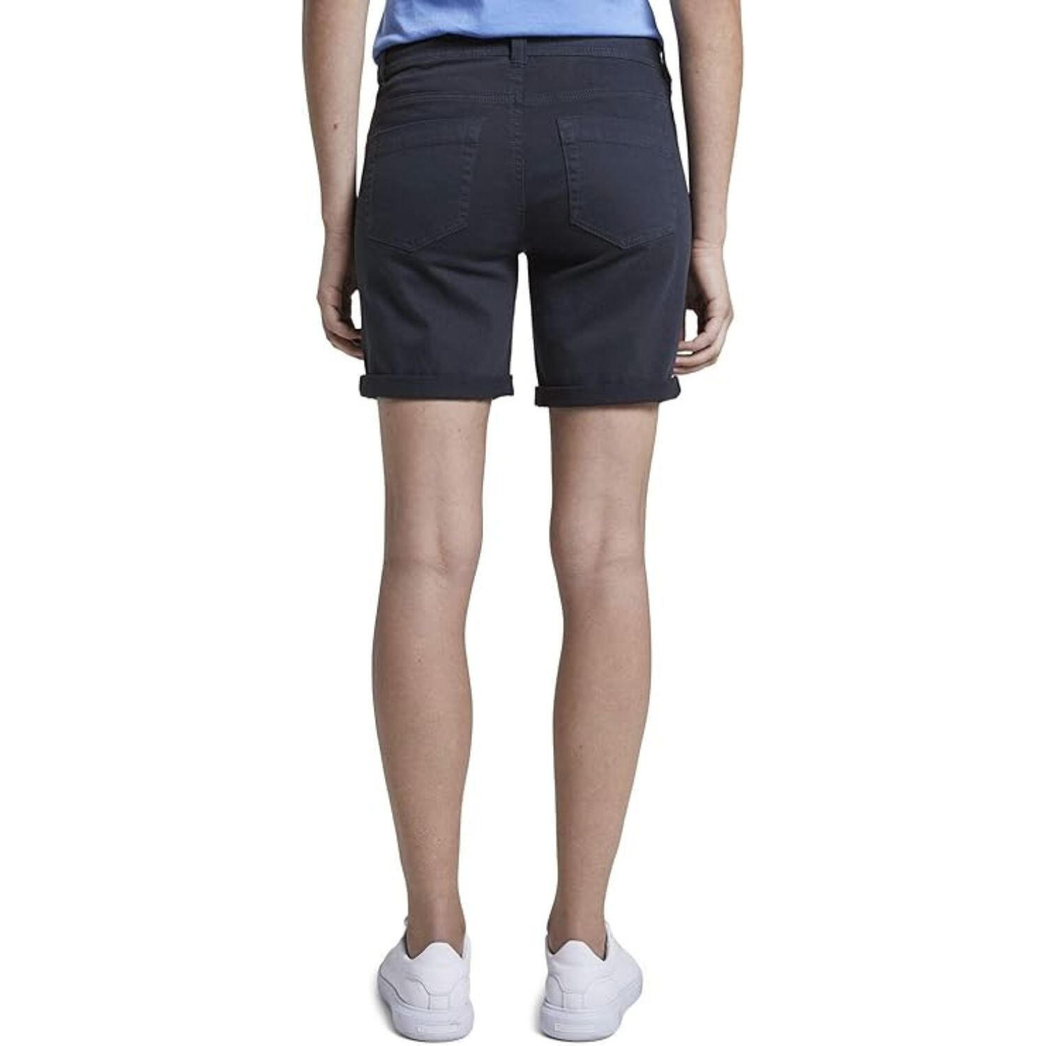 TOM TAILOR Bermuda shorts voor dames, 35456 - Delicate Navy White Streep, 38
