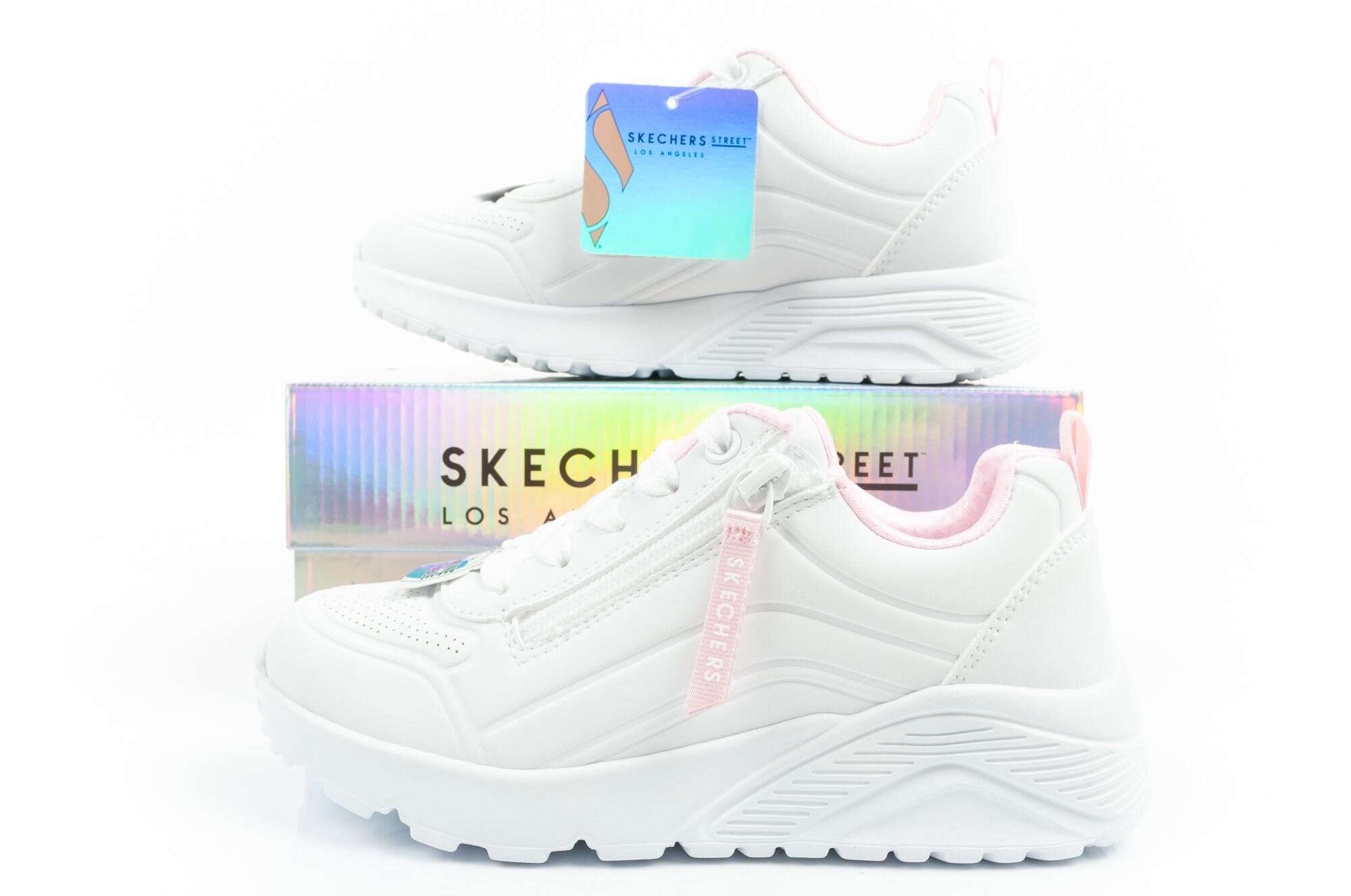 Skechers - Uno Lite Zip - Bambine e ragazze - 310387LWHT Bianco EU 33 7/7