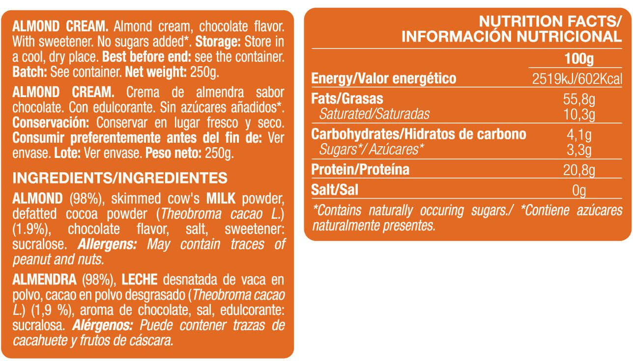 Quamtrax Creme de Amêndoas 250 Gr 2/3