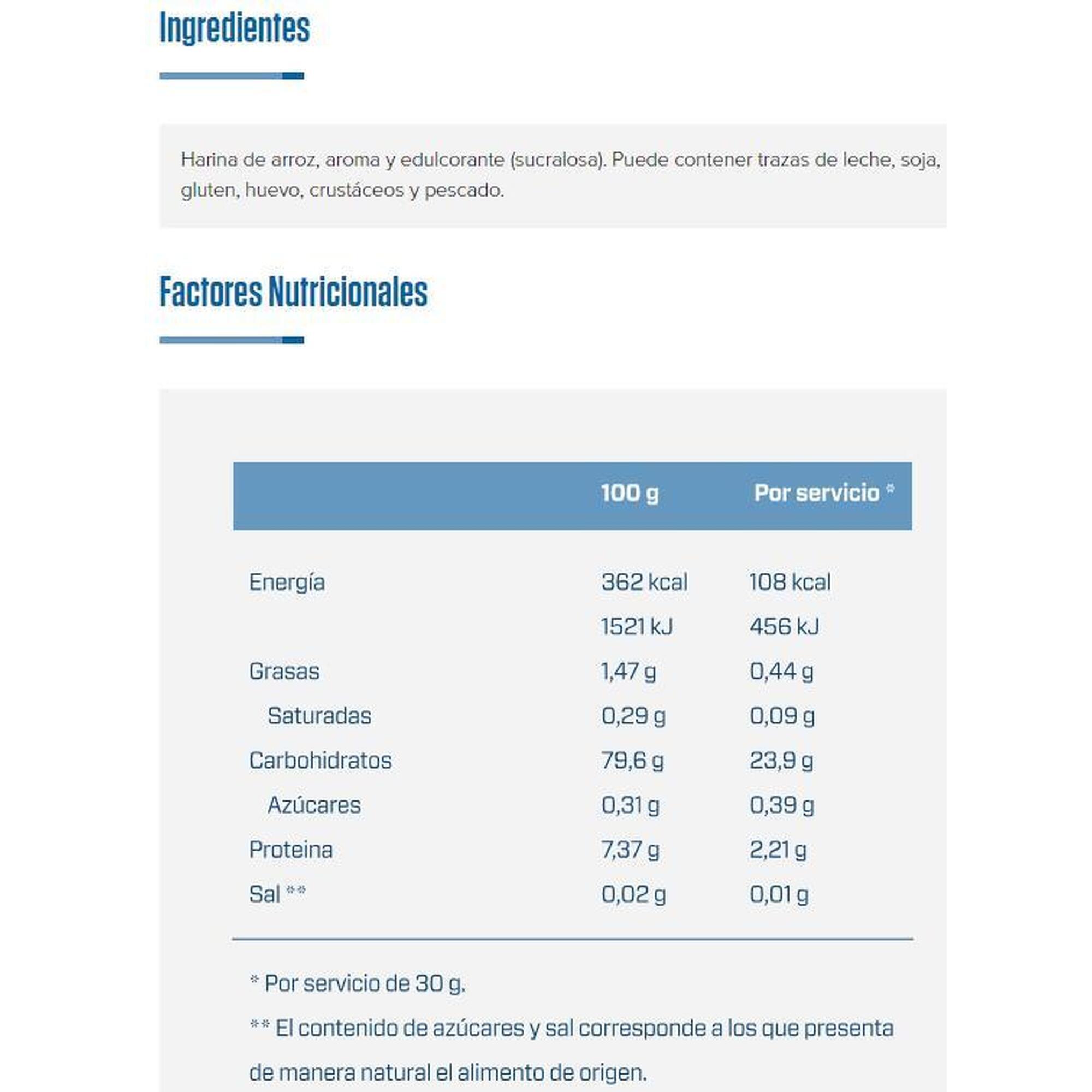 Quamtrax - Crèmes De Riz | Farine De Riz Instantanée (2kg) | Vanille - Vitamines - Taille Unique - Decathlon