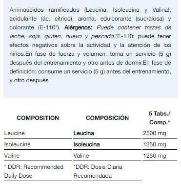 Quamtrax Direct BCAA 1000 500 Tabletas 2/3