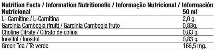 Xtra L-Carnitina 20 viales x 25 Gr 3/4