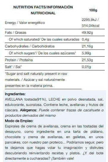 Crema De Avellanas (250 G) - Chocolate Blanco Con Avellanas 4/5