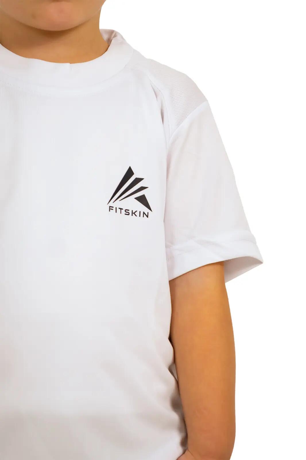 Tricou tehnic Fitskin Alb Juniori 3/3