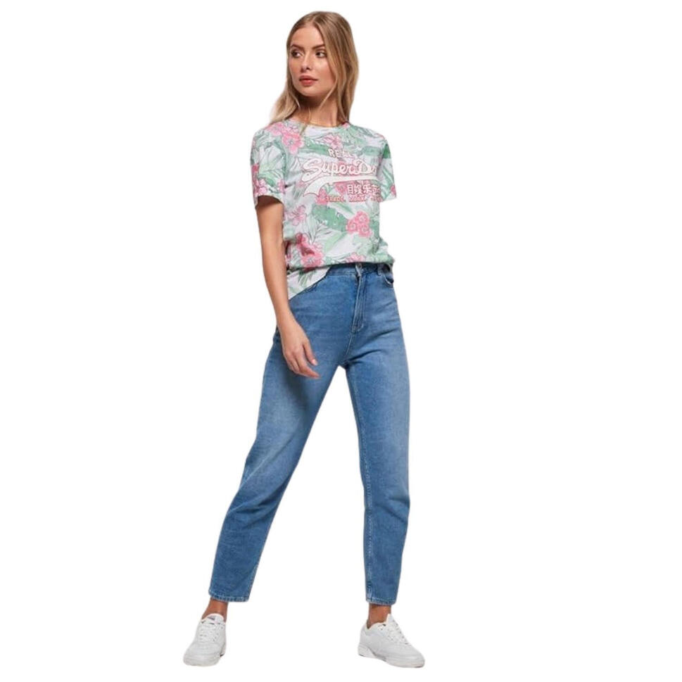 Koszulka turystyczna damska Superdry Vintage Logo Tropical t-shirt