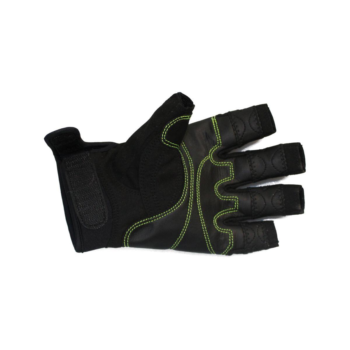 Vasco da Gama gants de voile doigts courts - noir 3/4