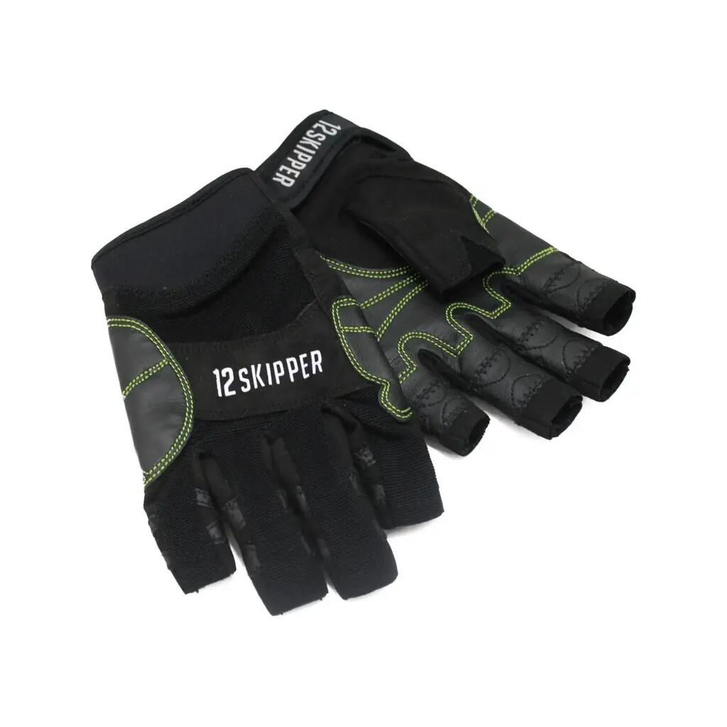 Vasco da Gama Short Finger Sailing Gloves Black