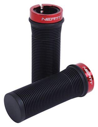 Par de punhos neatt one lock pro pequeno 92mm preto / vermelho