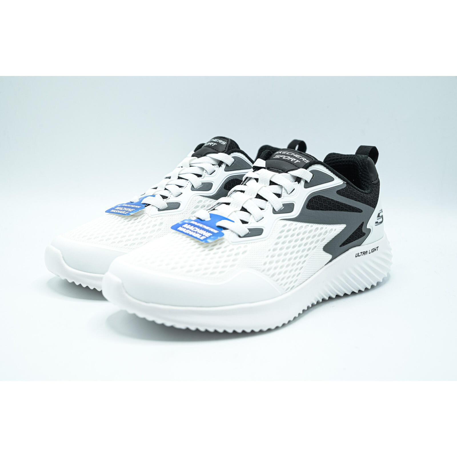 Baskets Skechers Bounder Belgrade, Blanc, Hommes 3/5