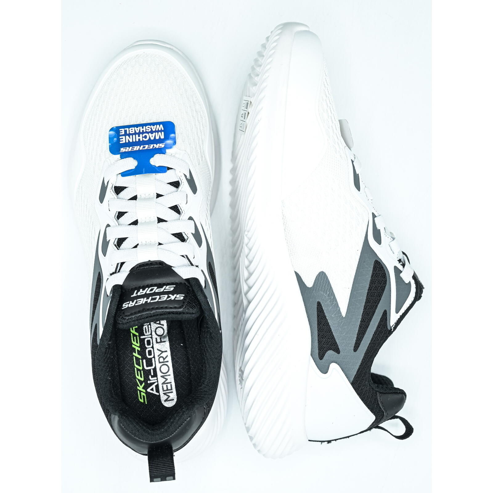 Baskets Skechers Bounder Belgrade, Blanc, Hommes 2/5