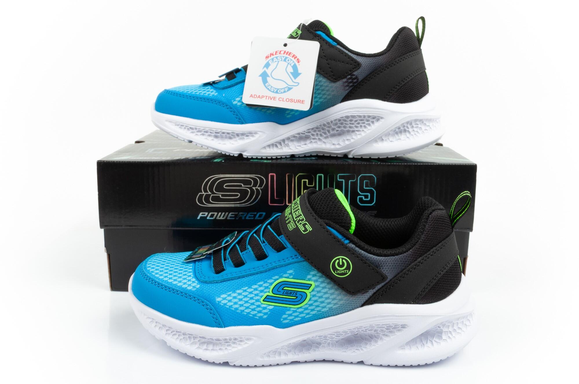 Scarpe per bambino Skechers lights meteor krendox Nero 6/6
