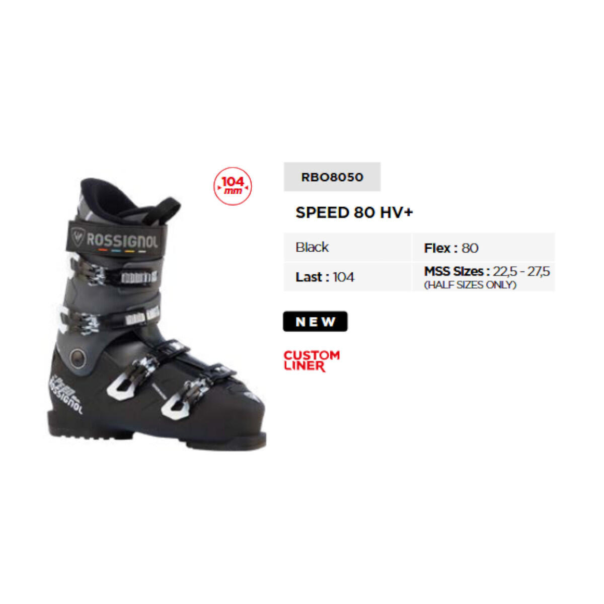 Scarponi da sci Rossignol Speed ​​​​80 hv+ Nero Uomo 5/5