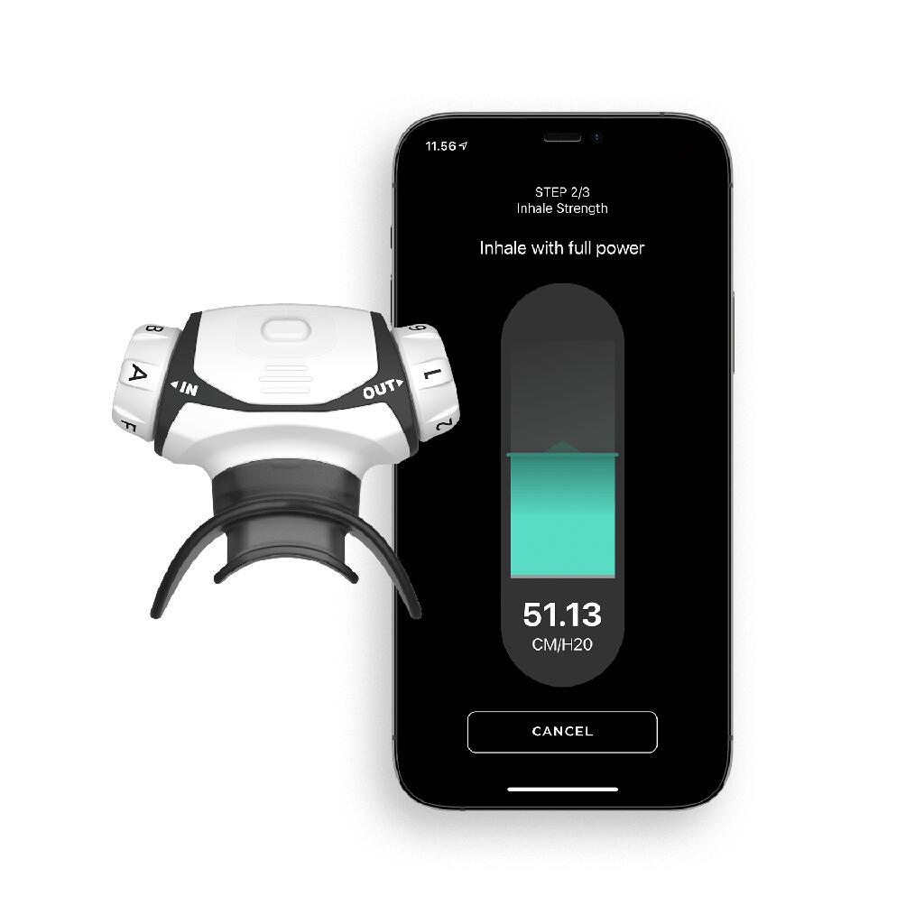 Entraîneur respiratoire multisport PRO 2 avec housse + conseils et feedback 2/6