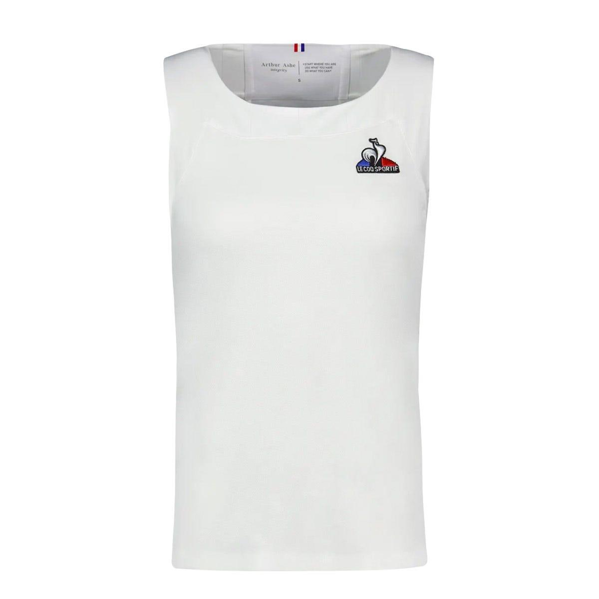 Le Coq Sportif - Débardeur Femme Lcs - T-shirt Manches Courtes - Bleu - Decathlon