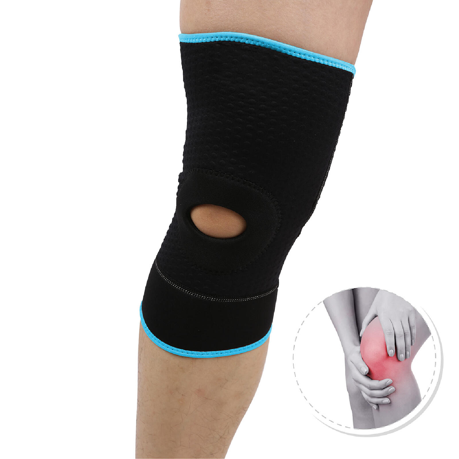 Joelheira desportiva rotuliana Fytter Knee Support em neoprene e nylon 3/4