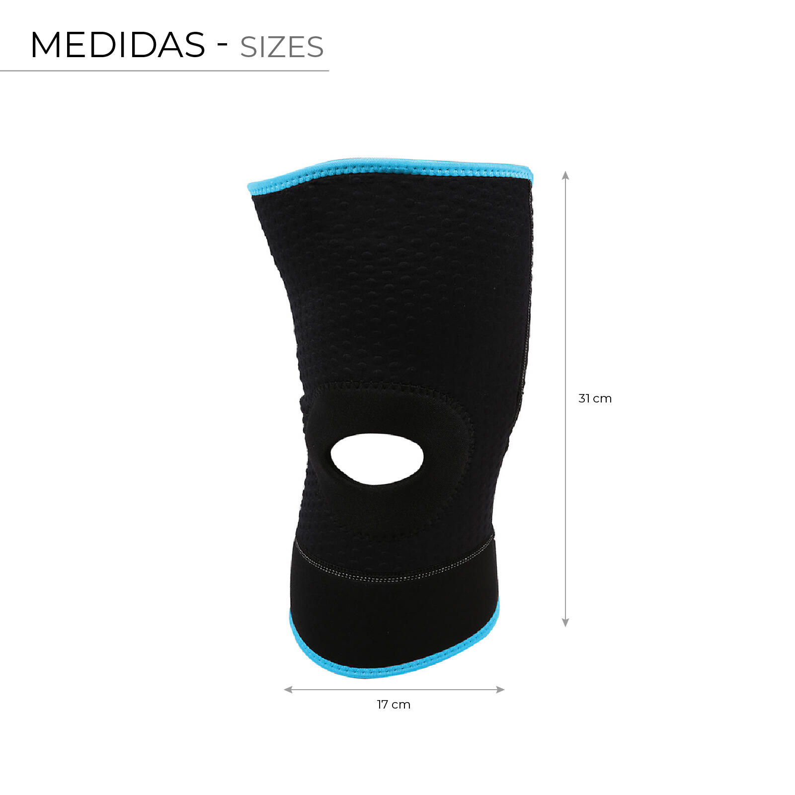 Joelheira desportiva rotuliana Fytter Knee Support em neoprene e nylon 4/4