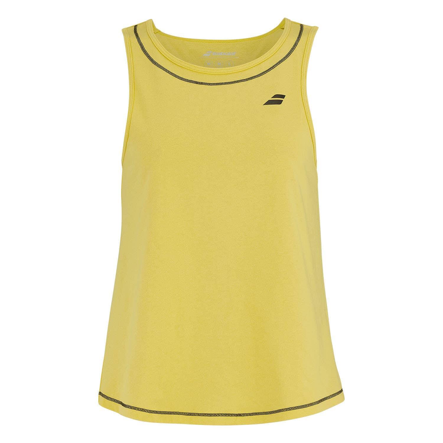 Babolat - Babolat Exercise Cotton Women's T-shirt - T-shirt Manches Courtes - Jaune - Decathlon