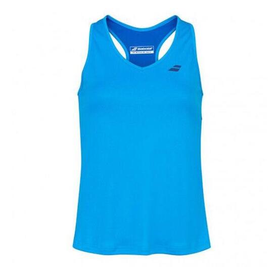 Camiseta Sin Mangas Babolat Play Azul Mujer