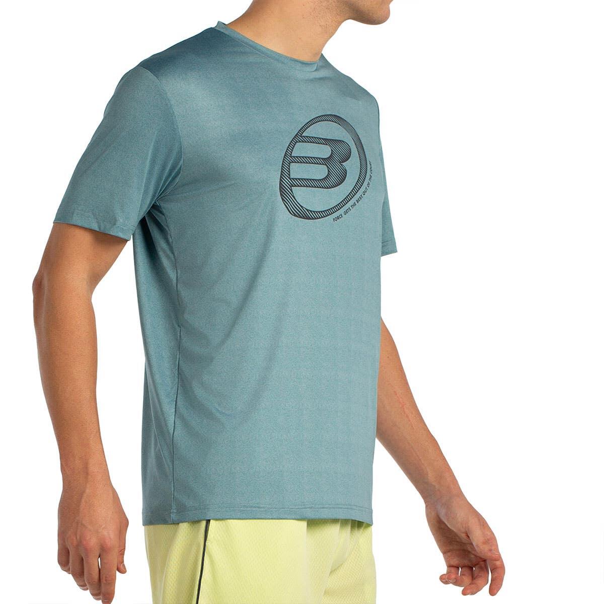 CAMISETA M/CORTA BULLPADEL LANDE AY26148000 VERDE AZULADO VIGORE S 2/4