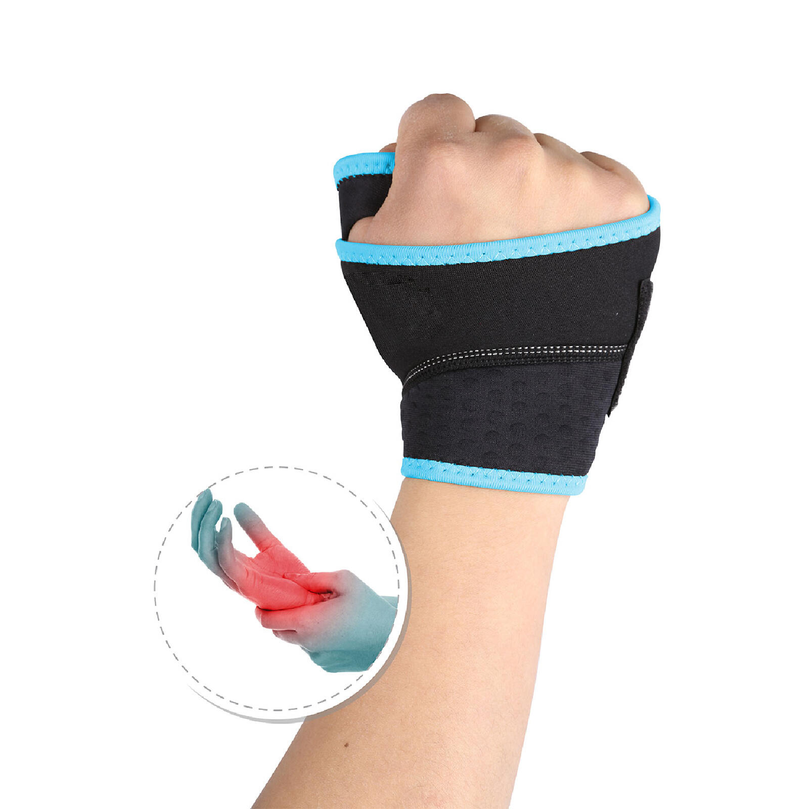 Punho desportivo Fytter Palm Supporte adaptável à mão esquerda ou direita 3/3