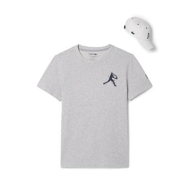 T-shirt Und Cap Lacoste Djokovic Fan Pack Th1044