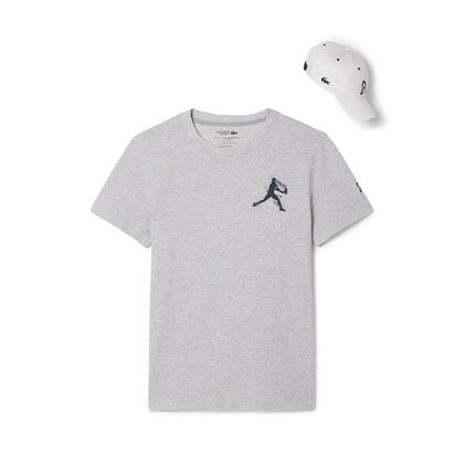 Tee-shirt Et Casquette Lacoste Djokovic Fan Pack Th1044