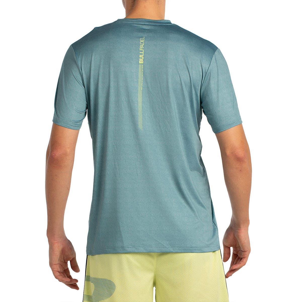 CAMISETA M/CORTA BULLPADEL LANDE AY26148000 VERDE AZULADO VIGORE S 4/4